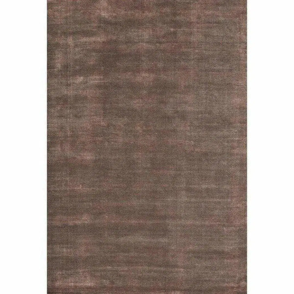 Siesta Coral Brown Solid Handmade Wool Rug