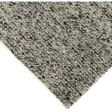 Sigri Charcoal Grey Solid Handmade Wool Rug