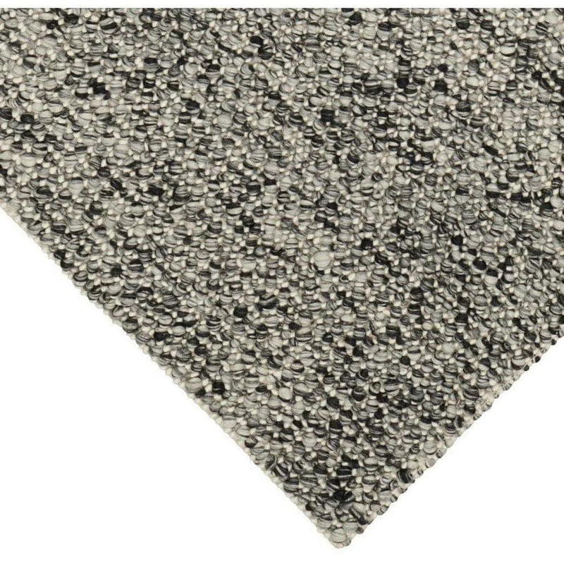 Sigri Charcoal Grey Solid Multicolor Handmade Wool Rug Area Rugs LOOMLAN By Linie Rugs