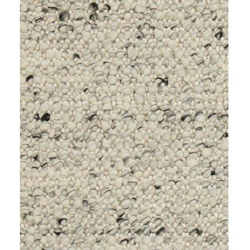 Sigri Grey Beige Solid Handmade Wool Rug