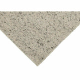 Sigri Grey Beige Solid Handmade Wool Rug