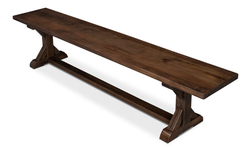 Silas Bench for Dining Room or Kitchen-Dining Benches-Sarreid-LOOMLAN
