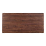  Silas Contemporary Solid Walnut Wood Dining Table Moe' Home