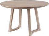 Silas Mid-Century Modern Oak Wood Round Dining Table-Dining Tables-Moe's Home-LOOMLAN