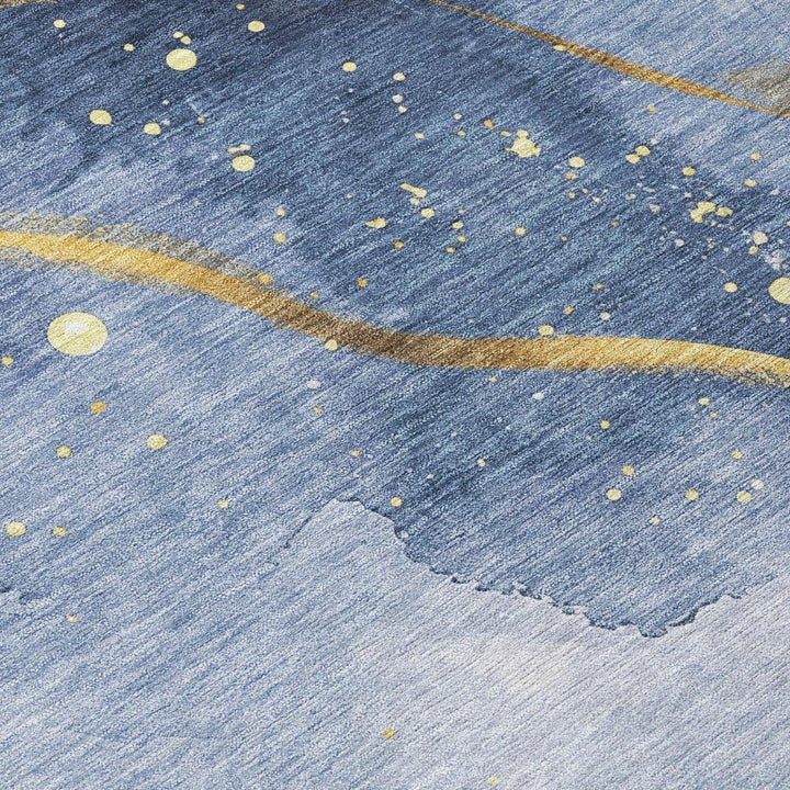 Silavie Blue Washable Indoor - Outdoor Rug - LOOMLAN - LOOMLAN Rugs - Outdoor Rugs