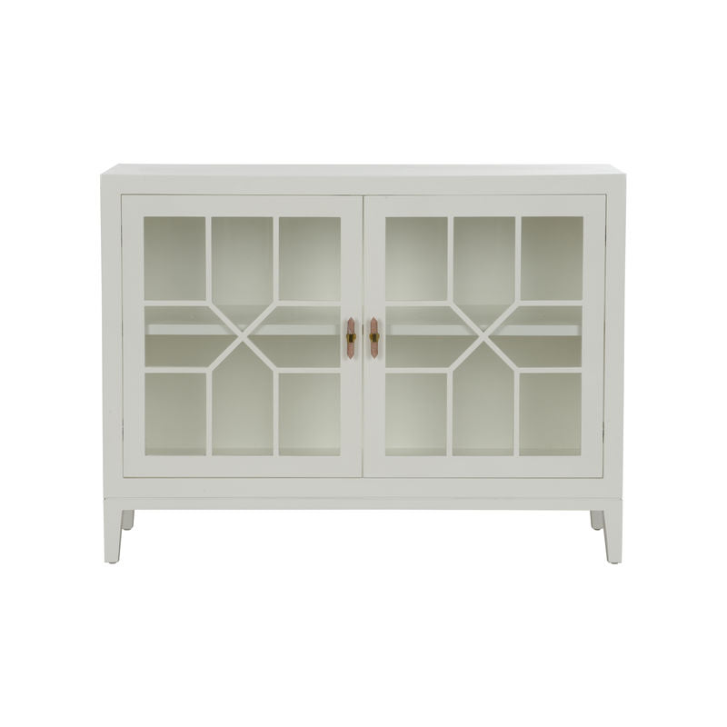 Silhouette Wooden White Chest-Chests-Chelsea House-LOOMLAN