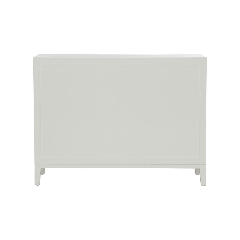 Silhouette Wooden White Chest-Chests-Chelsea House-LOOMLAN