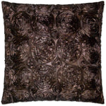 Silk Roses Black Throw Pillow With Insert