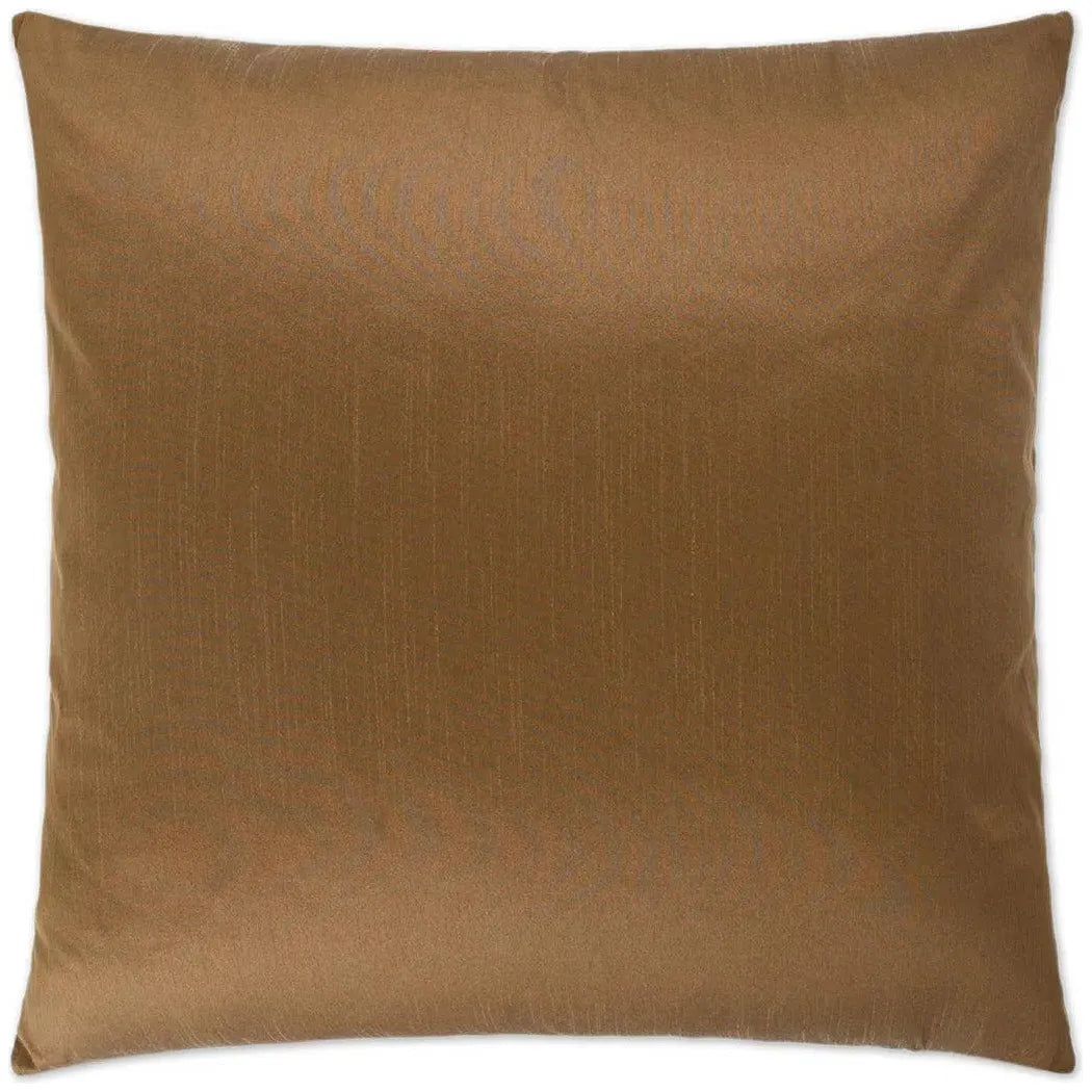 Silkish Toast Brown Throw Pillow With Insert