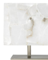 Silver Alabaster Ghost Horizon Table Lamp Table Lamps LOOMLAN By Jamie Young