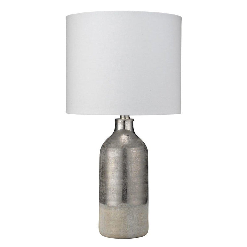 Silver Ceramic Varnish Table Lamp Table Lamps LOOMLAN By Jamie Young