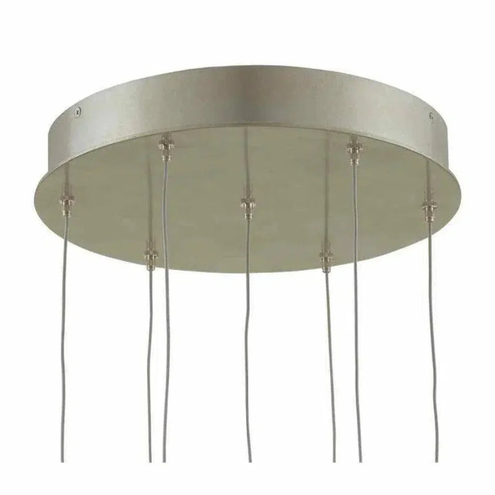 Silver Clear Birds Nest 7 - Light Multi - Drop Pendant - LOOMLAN - Currey & Co - Pendants