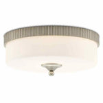 Silver Frosted Glass Bryce Flush Mount By Goralnick