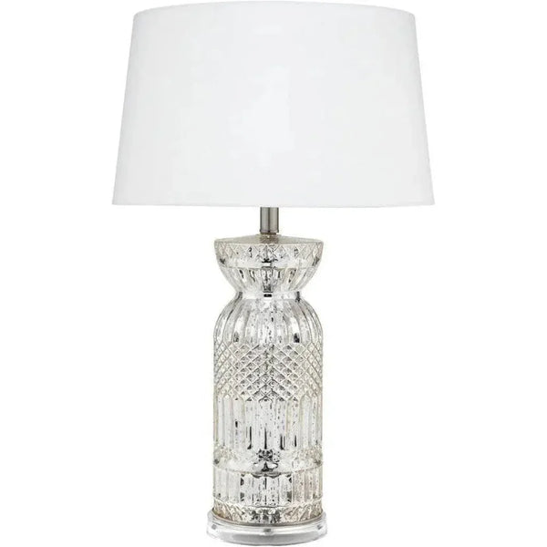 Silver Glass Acrylic Isla Table Lamp - LOOMLAN - Jamie Young - Table Lamps