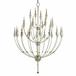 Silver Granello Gold Leaf Paradox Chandelier