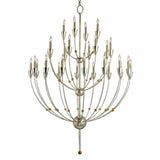 Silver Granello Gold Leaf Paradox Chandelier Chandeliers LOOMLAN By Currey & Co