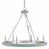 Silver Granello Seaglass Tidewater Chandelier