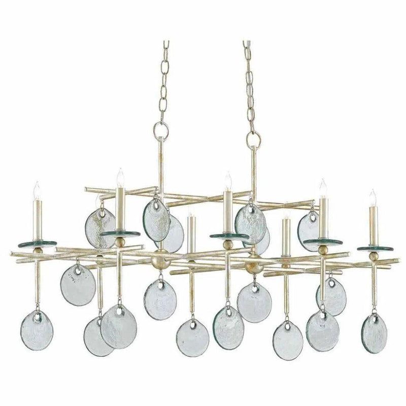 Silver Granello Sethos Silver Rectangular Chandelier