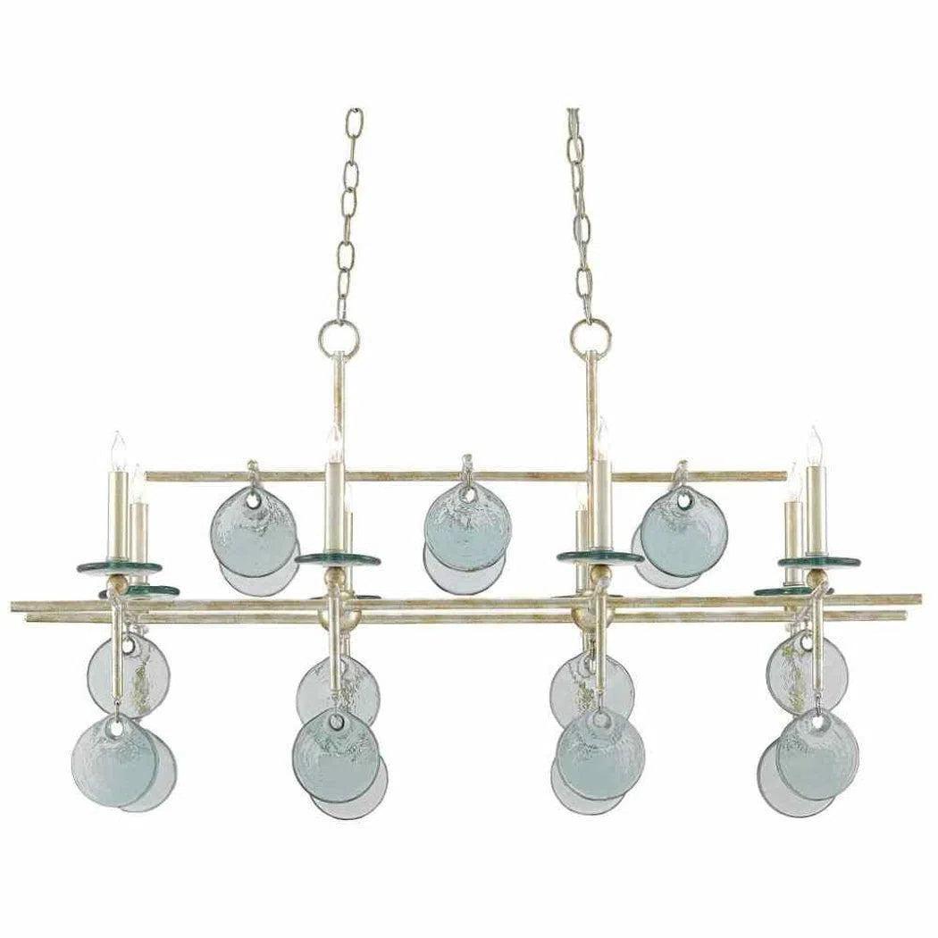 Silver Granello Sethos Silver Rectangular Chandelier