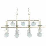 Silver Granello Sethos Silver Rectangular Chandelier