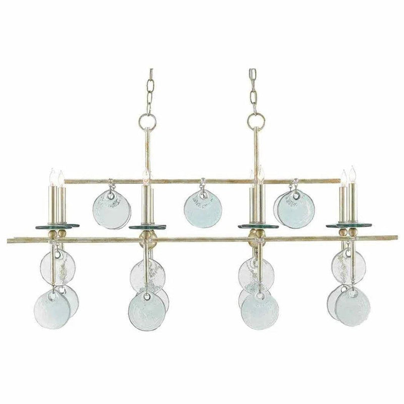 Silver Granello Sethos Silver Rectangular Chandelier