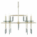 Silver Granello Sethos Silver Rectangular Chandelier