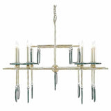 Silver Granello Sethos Silver Rectangular Chandelier