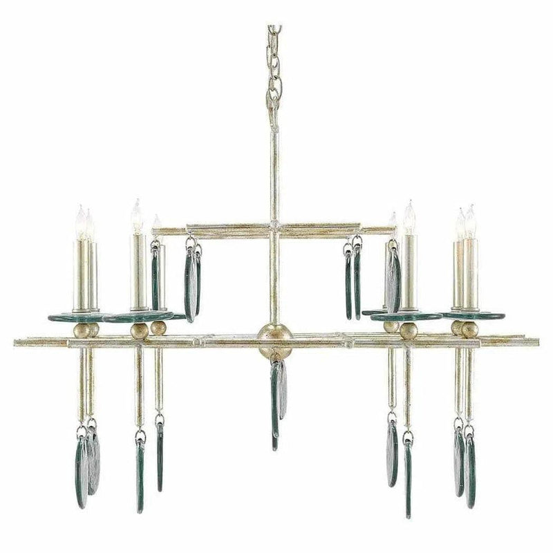 Silver Granello Sethos Silver Rectangular Chandelier