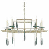 Silver Granello Sethos Silver Rectangular Chandelier