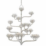 Silver Leaf Agave Americana Silver Chandelier