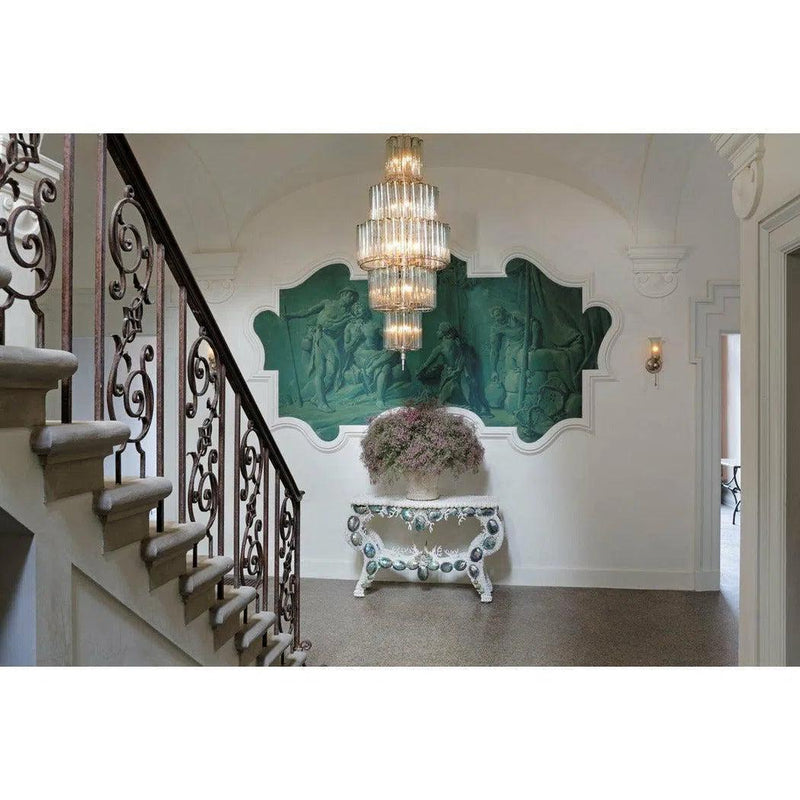 Silver Leaf Bevilacqua Large Chandelier