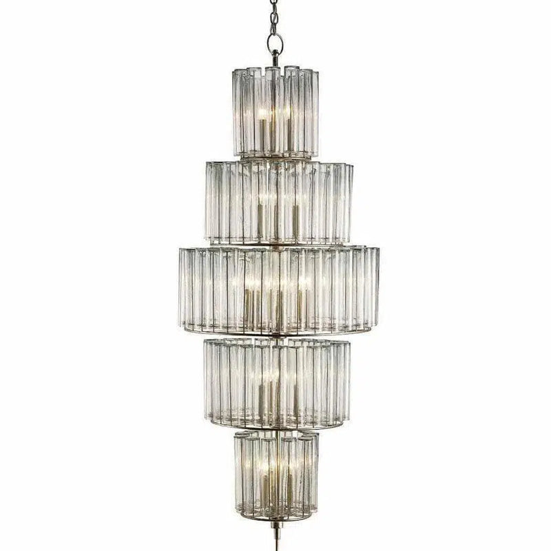 Silver Leaf Bevilacqua Large Chandelier