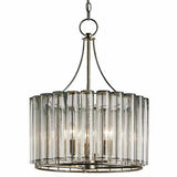 Silver Leaf Bevilacqua Small Chandelier Chandeliers LOOMLAN By Currey & Co