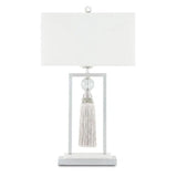 Silver Leaf Clear Vitale Table Lamp Table Lamps LOOMLAN By Currey & Co