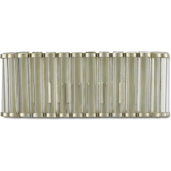 Silver Leaf Clear Warwick Wall Sconce Bunny Williams - LOOMLAN - Currey & Co - Wall Sconces