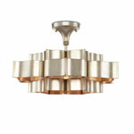 Silver Leaf Grand Lotus Silver Small Chandelier