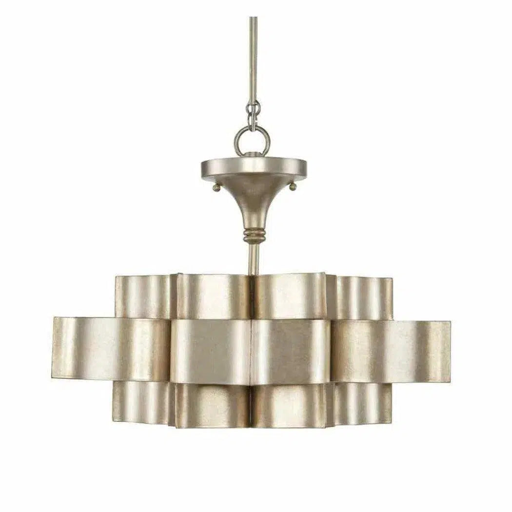 Silver Leaf Grand Lotus Silver Small Chandelier