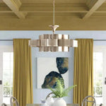 Silver Leaf Grand Lotus Silver Small Chandelier