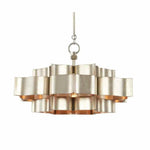 Silver Leaf Grand Lotus Silver Small Chandelier