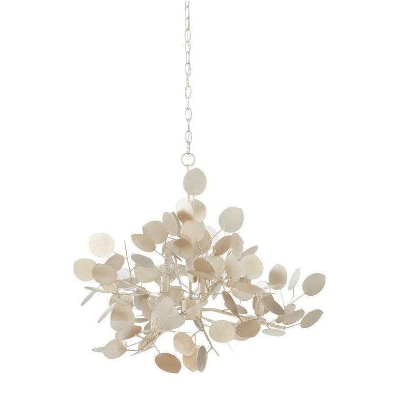 Silver Leaf Lunaria Chandelier