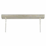 Silver Leaf Middleton Rectangular Silver Chandelier