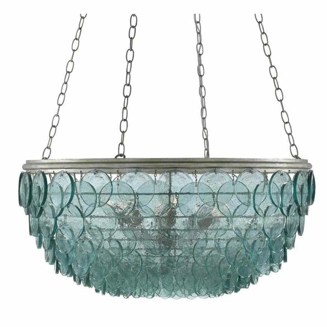 Silver Leaf Quorum Small Chandelier