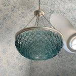 Silver Leaf Quorum Small Chandelier