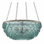 Silver Leaf Quorum Small Chandelier