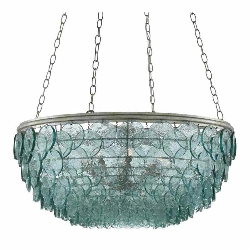 Silver Leaf Quorum Small Chandelier