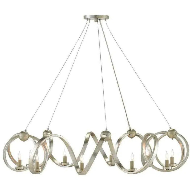 Silver Leaf Ringmaster Silver Chandelier