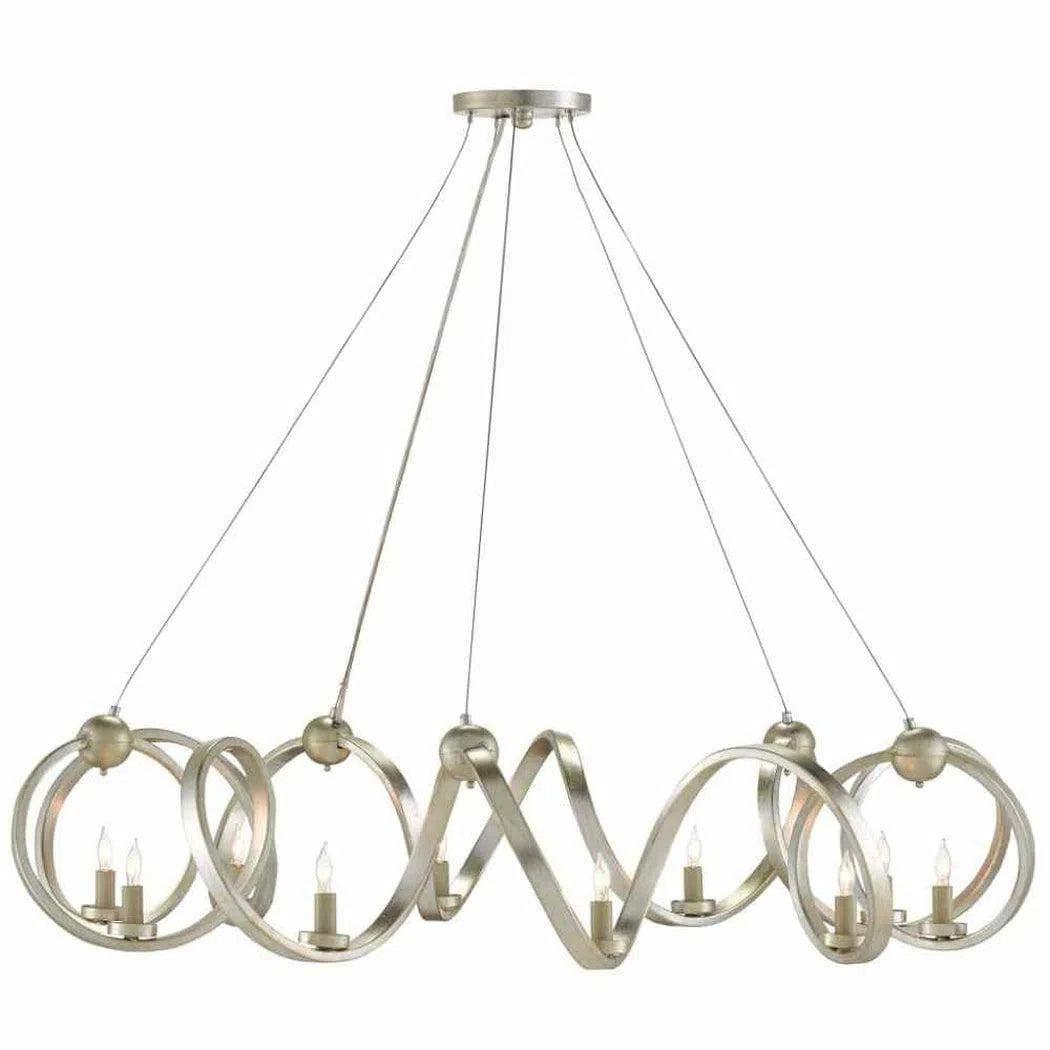 Silver Leaf Ringmaster Silver Chandelier