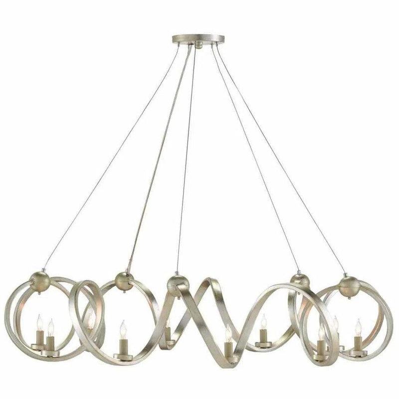 Silver Leaf Ringmaster Silver Chandelier