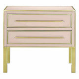 Silver Peony Arden Pink Chest Accent Cabinet