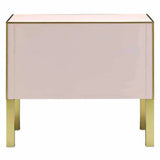 Silver Peony Arden Pink Chest Accent Cabinet